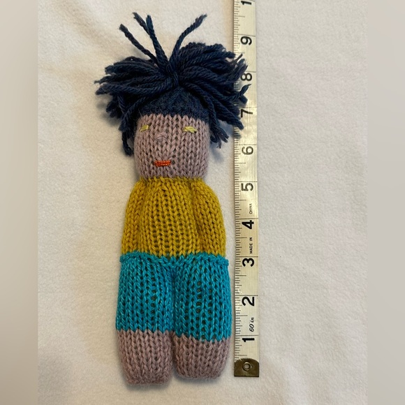 NWOT Hand Knit Color Block Doll Boutique Find - Picture 4 of 5